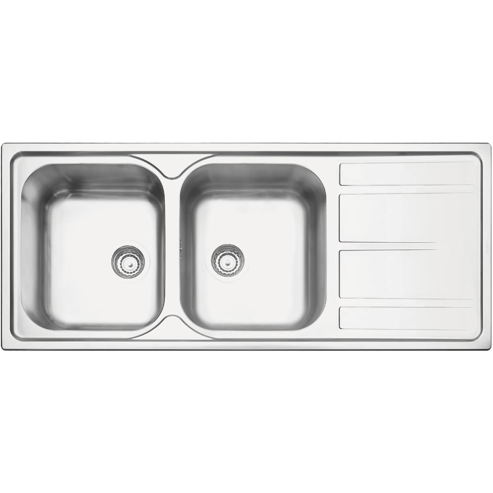 Cuba-Dupla-de-Sobrepor-Retangular-116x50cm-Aco-Inox-Tramontina