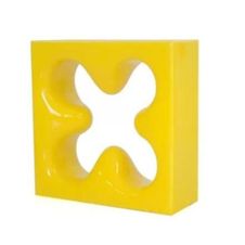 Cobogo-Ceramica-Esmaltado-Amarelo-Stella-20x20cm-Elemento-V