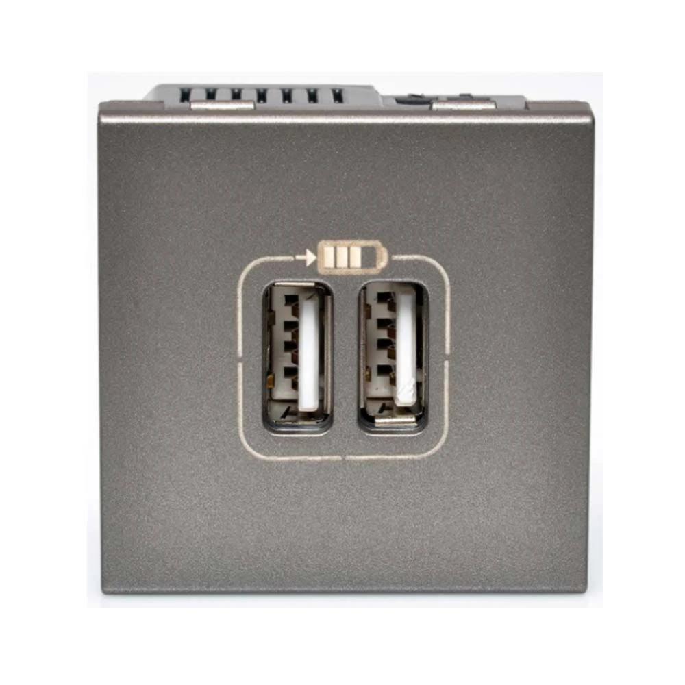 Modulo-de-Carregador-USB-1500MA-Arteor-Cinza-Pial-Legrand