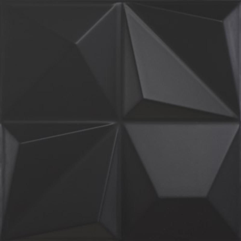 Revestimento-25x25cm-Multishapes-Black-Matte-Dune