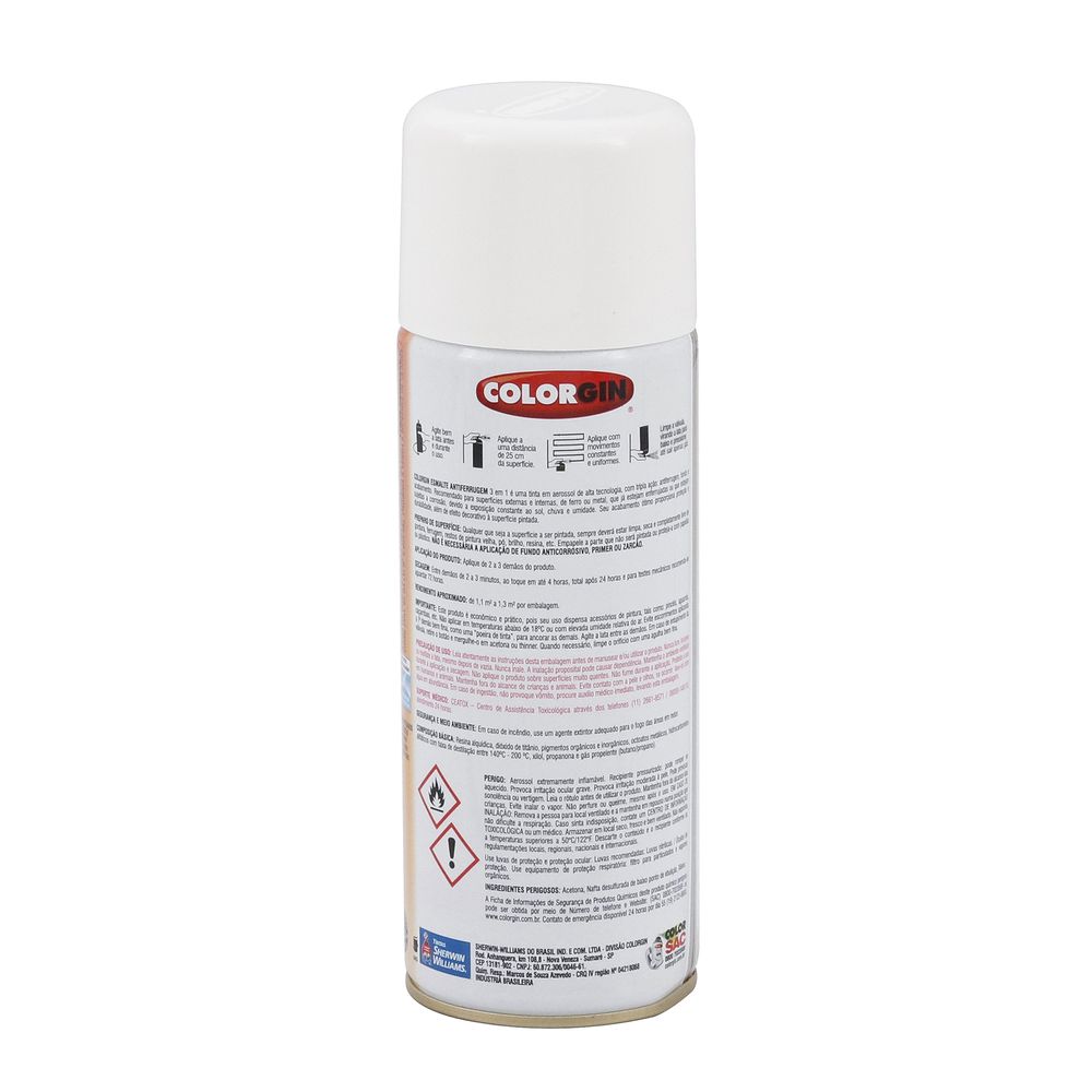 Tinta-Spray-Esmalte-Antiferrugem-Branco-350ml-Colorgin