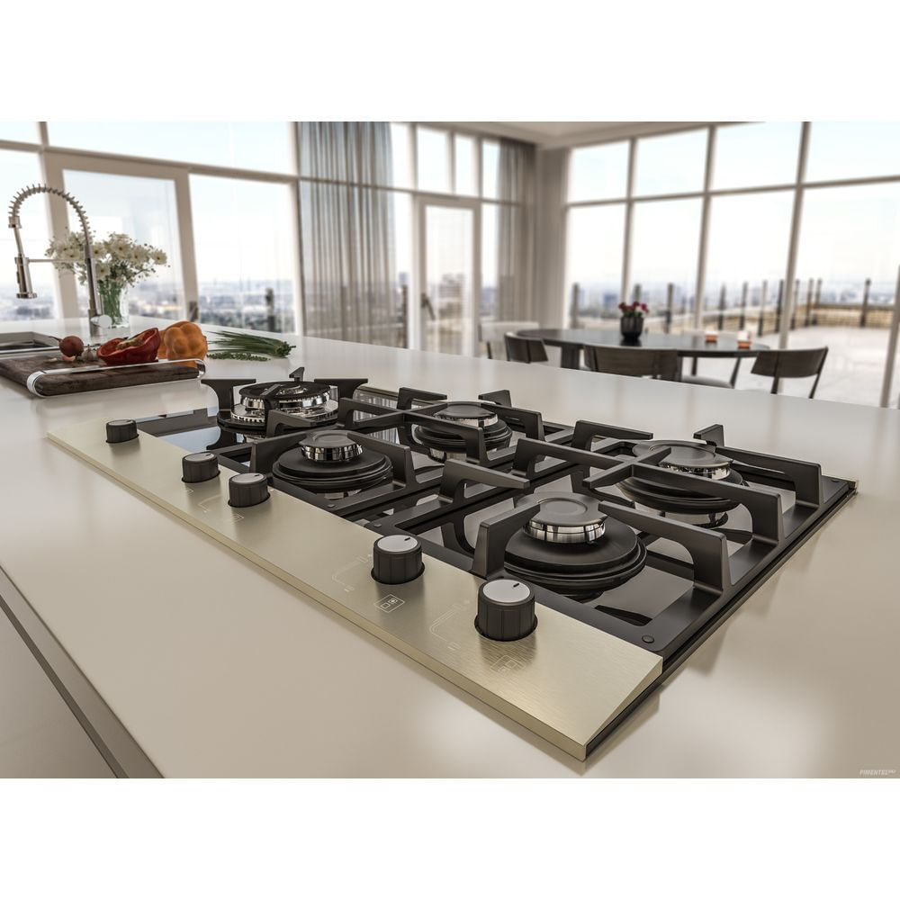 Cooktop a Gás Bivolt 5 Bocas Vidro Preto Inox Fischer Acal Home Center