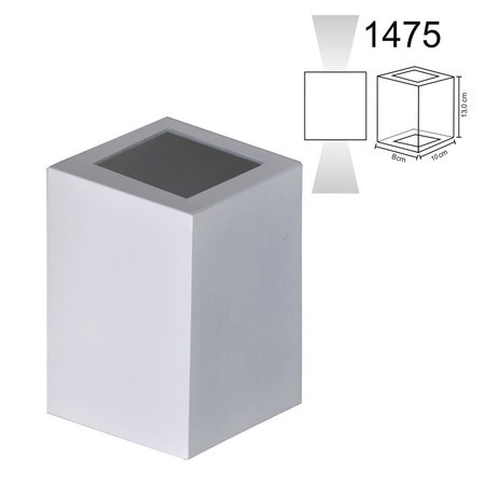 Balizador-1475-com-2-Visores-Quadrados-Brancos-Attena