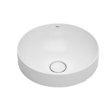Cuba-de-Sobrepor-37x37cm-Inspira-Round-com-Valvula-Branco-Roca