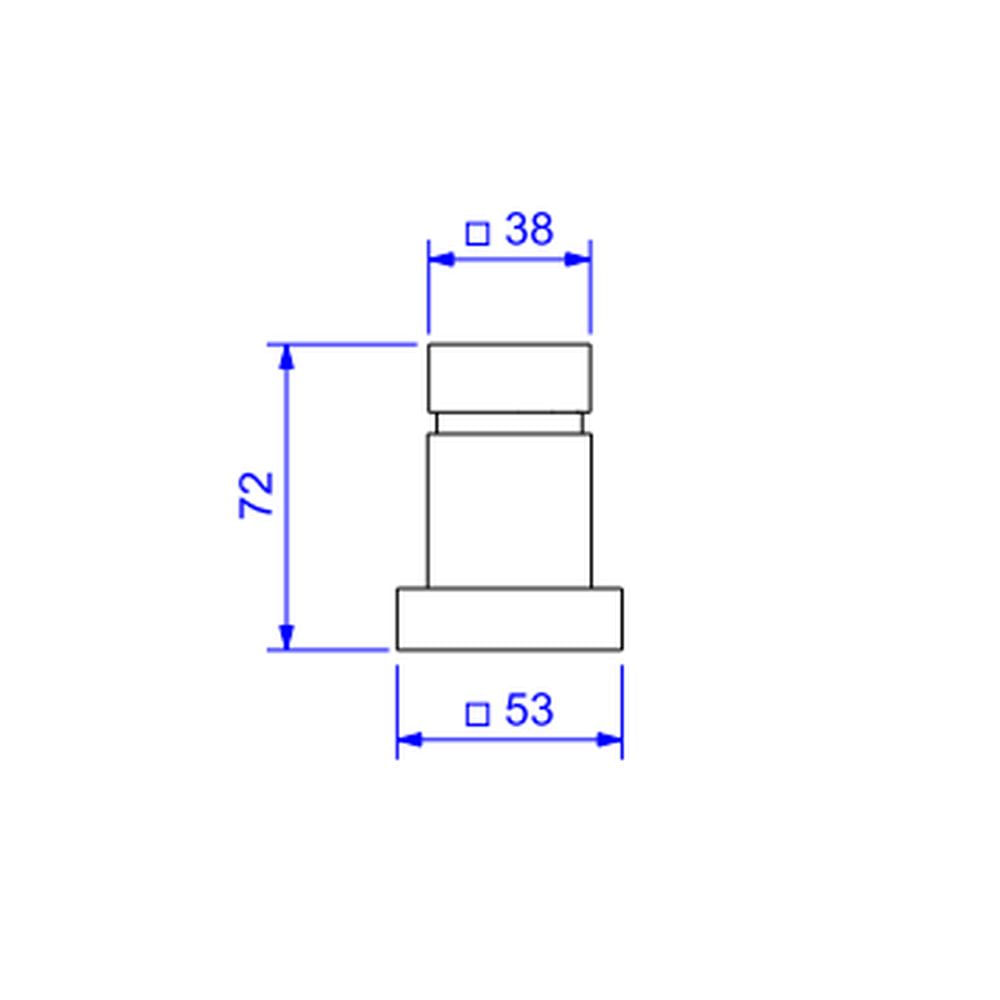 Acabamento-Para-Registro-de-Pressao-Ate-1-com-Mecanismo-1-2-Volta-Cubo-Gold-Matte---Deca