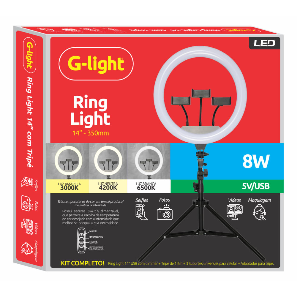 Ring-Light-14--8W-Led-com-3-Temperaturas-Tripe-Suporte-Preto-G-light