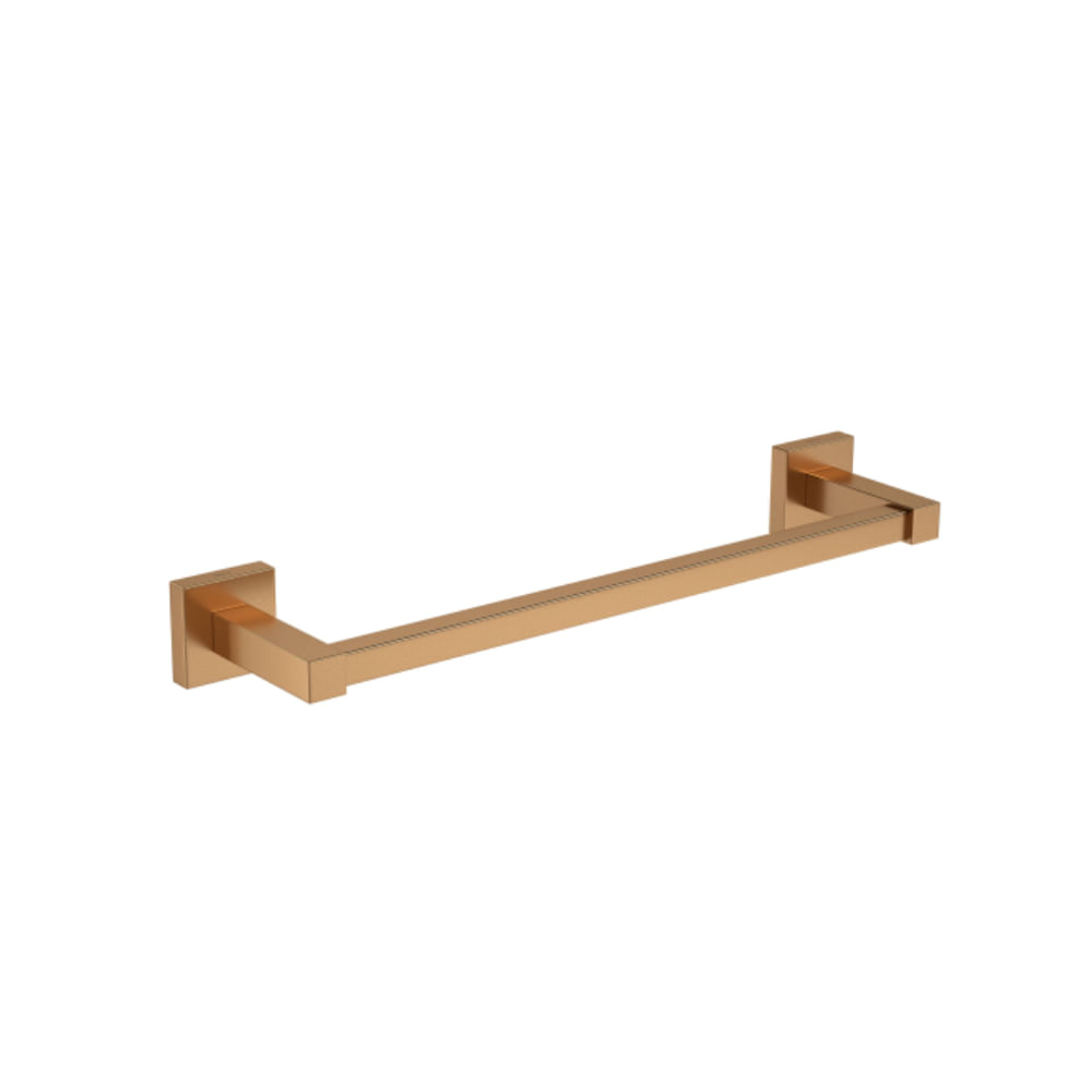 Porta-Toalha-30cm-Quadratta-Gold-Matte-Deca