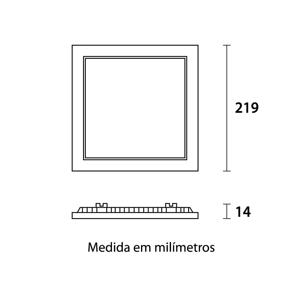 Painel-de-LED-18W-de-Embutir-Quadrado-218mm-Preto-6500K-Blumenau