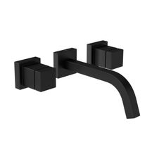 Misturador-para-Lavatorio-de-Parede-Cubo-Black-Matte-Deca