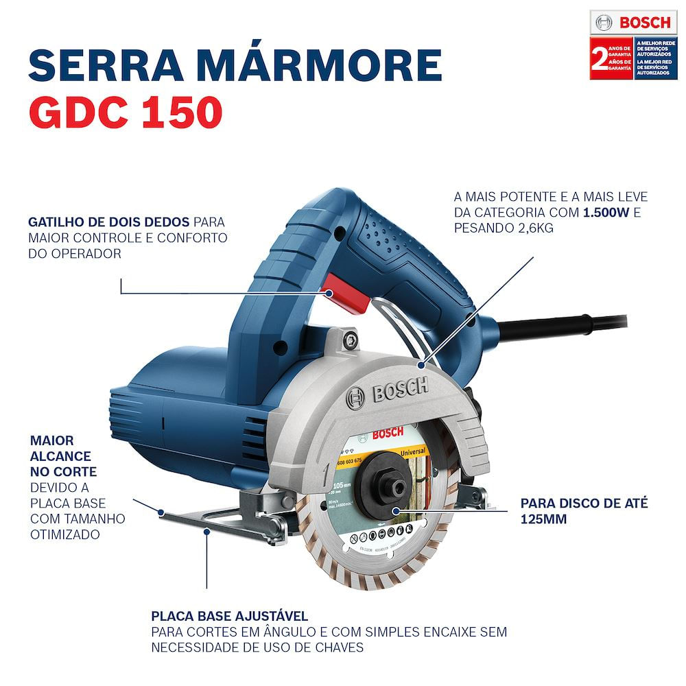 Serra-Marmore-220V-GDC-150-Bosch