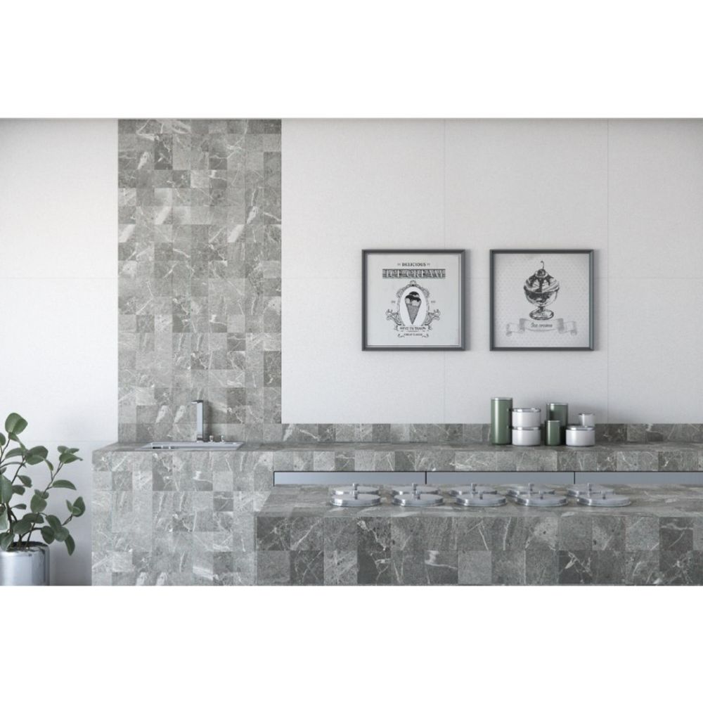 Revestimento 10X10cm Minas Cinza Mesh Matte Tipo A Decortiles Eliane