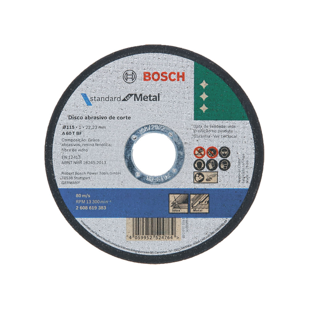 Disco-de-Corte-115mm-Metal-Inox-STD-Bosch