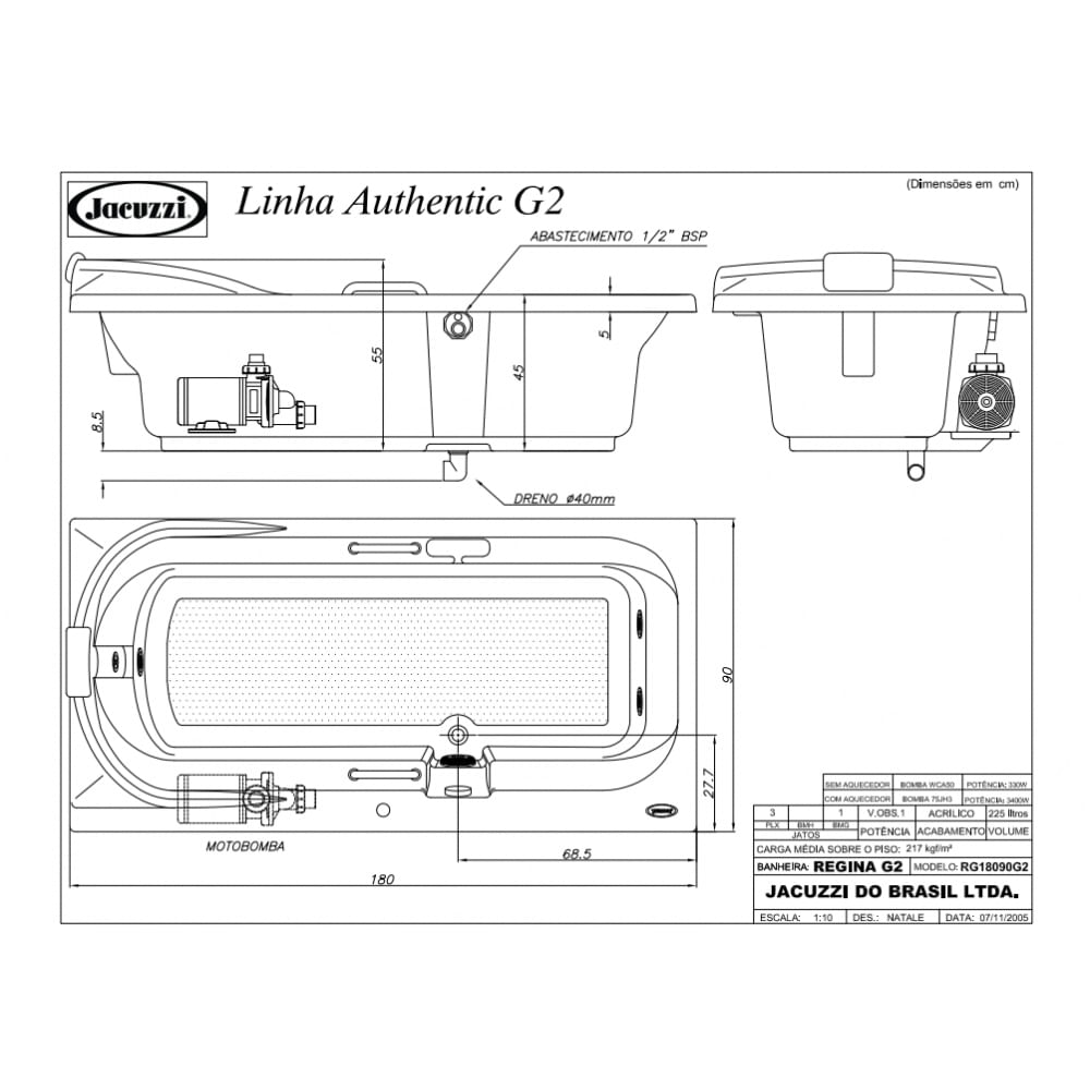 Banheira-Regina-G2-180x90x45cm-com-Aquecedor-Jacuzzi