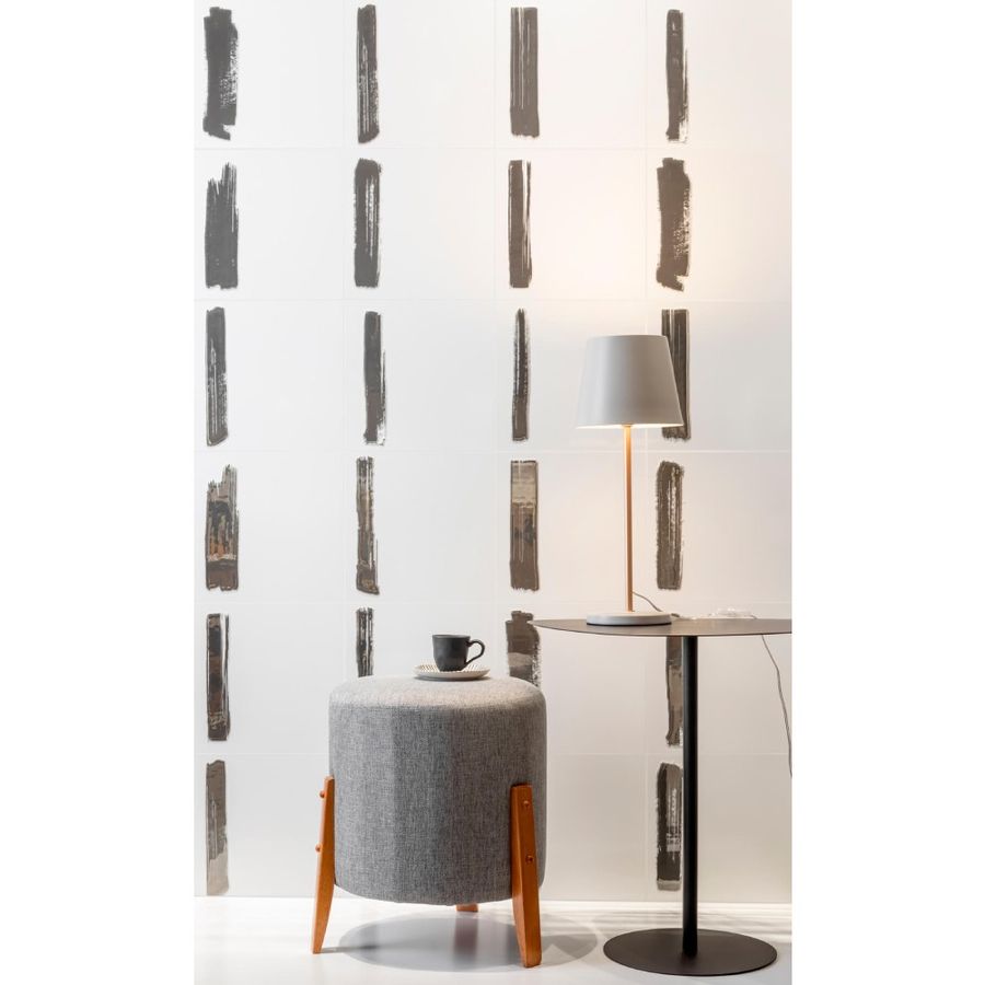 Revestimento 29x29cm Brush Silver Brilhante Decortiles Eliane Acal