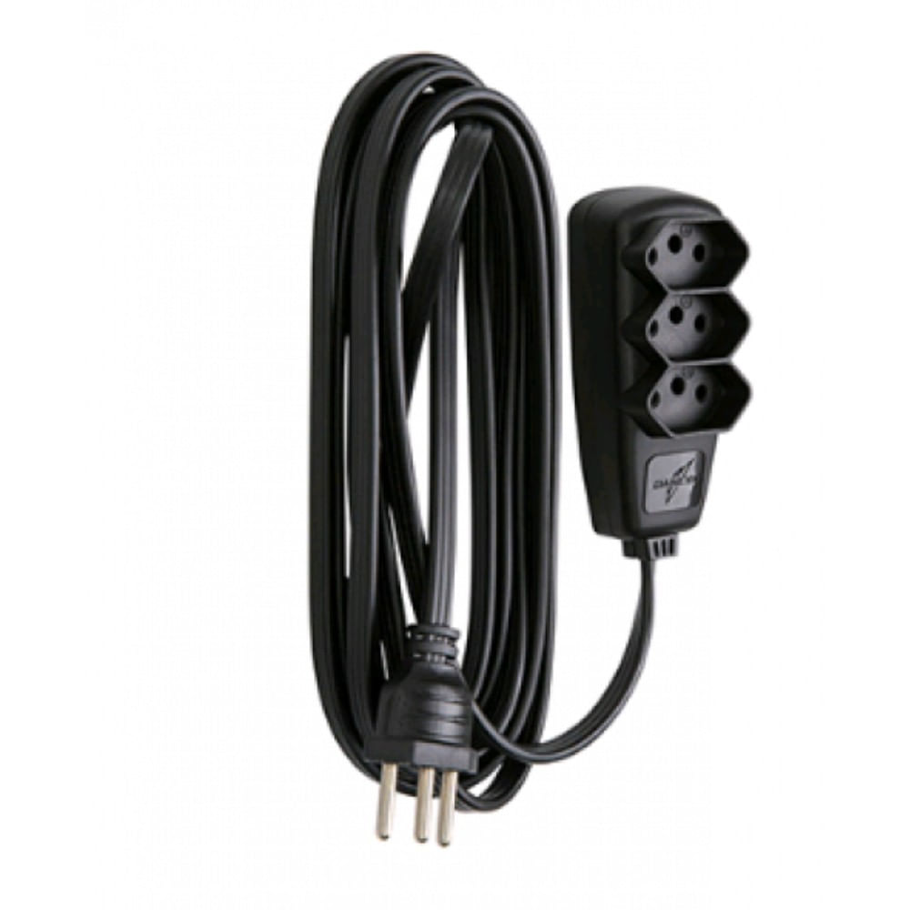 Extensao-Sort-13M-PP-3x075-2P-T-10A-Preta-Daneva-Pial