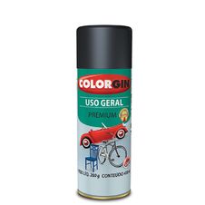 Tinta-Spray-400ml-Preto-Fosco-Uso-Geral-Colorgin