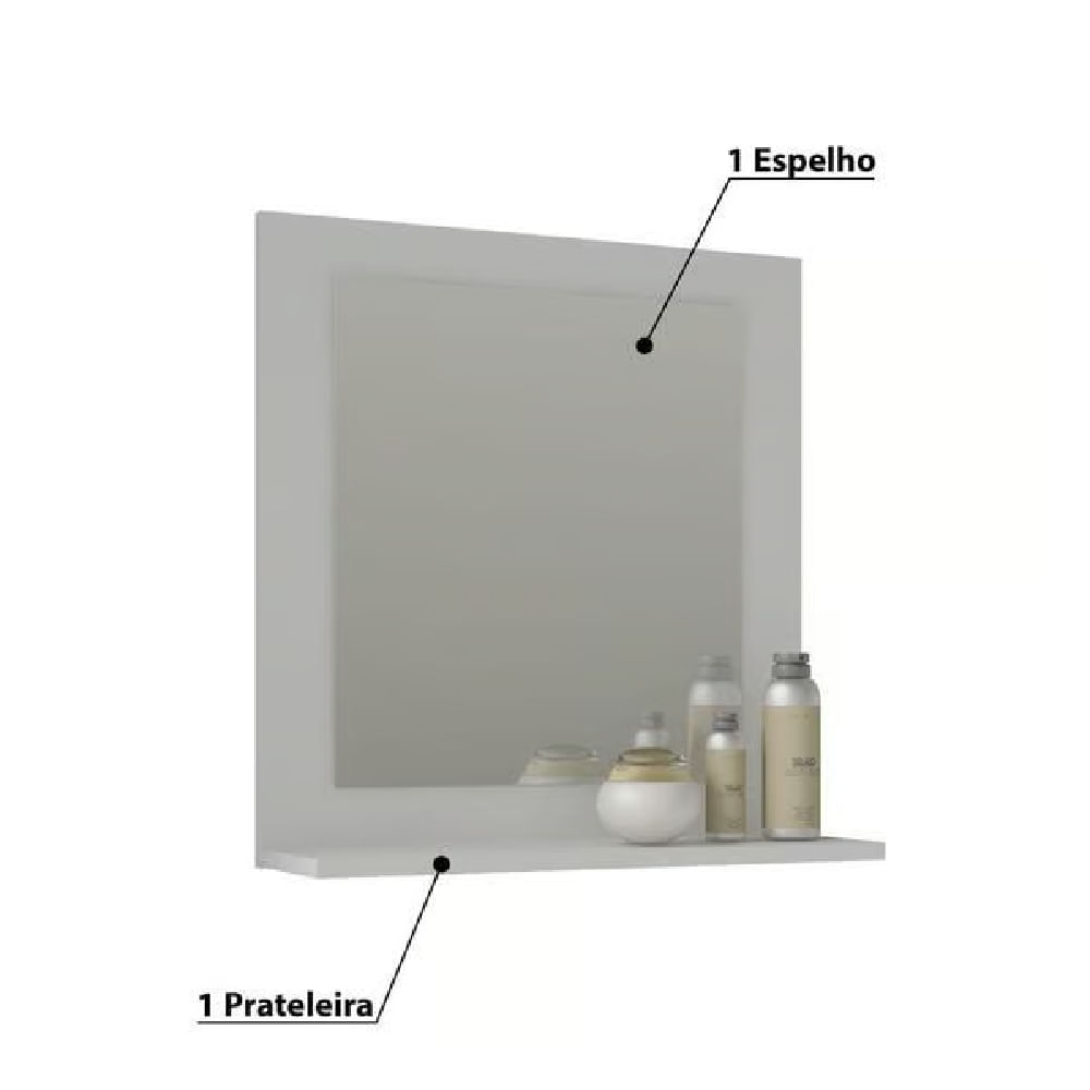 Gabinete De Banheiro 100% Mdf Iris 44