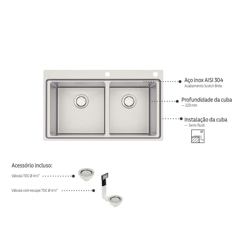 Cuba-de-Sobrepor-86x52-com-Valvula-Aco-Inox-2C-40-Tramontina