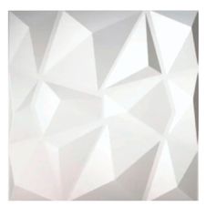 Painel-3D-50x50-Diamante-Branco-Fosco-Mebuki