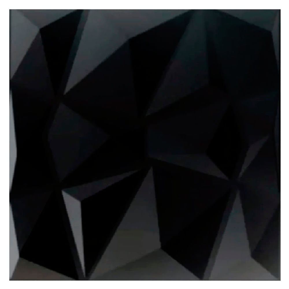 Painel-3D-50x50-Diamante-Preto-Fosco-Mebuki