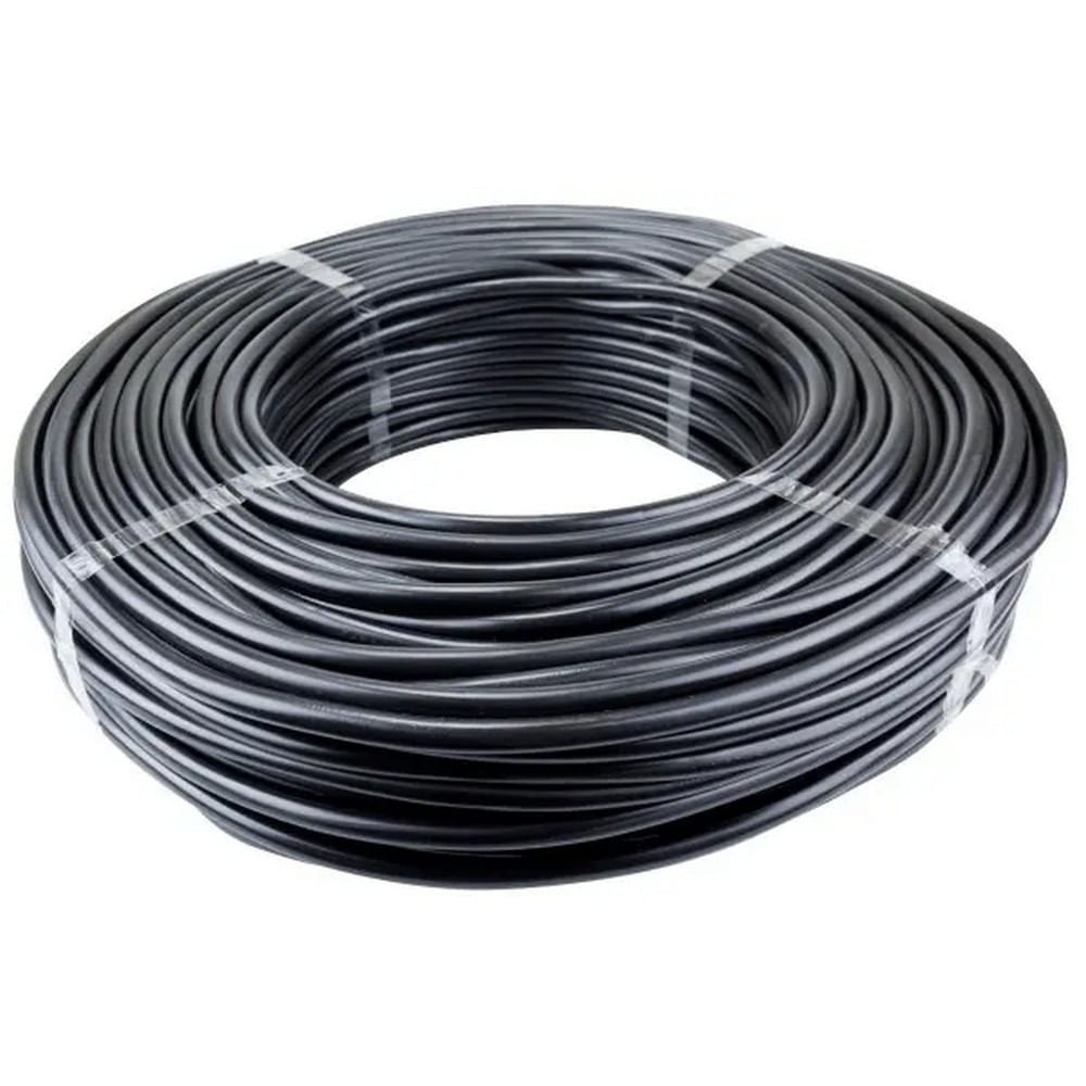 Cabo PP 2X1 5MM Flex vel Com 100 Metros Preto Megatron Acal Home Center cabo-pp-2x1-5mm-flex-vel-com-100-metros-preto-megatron-acal-home-center