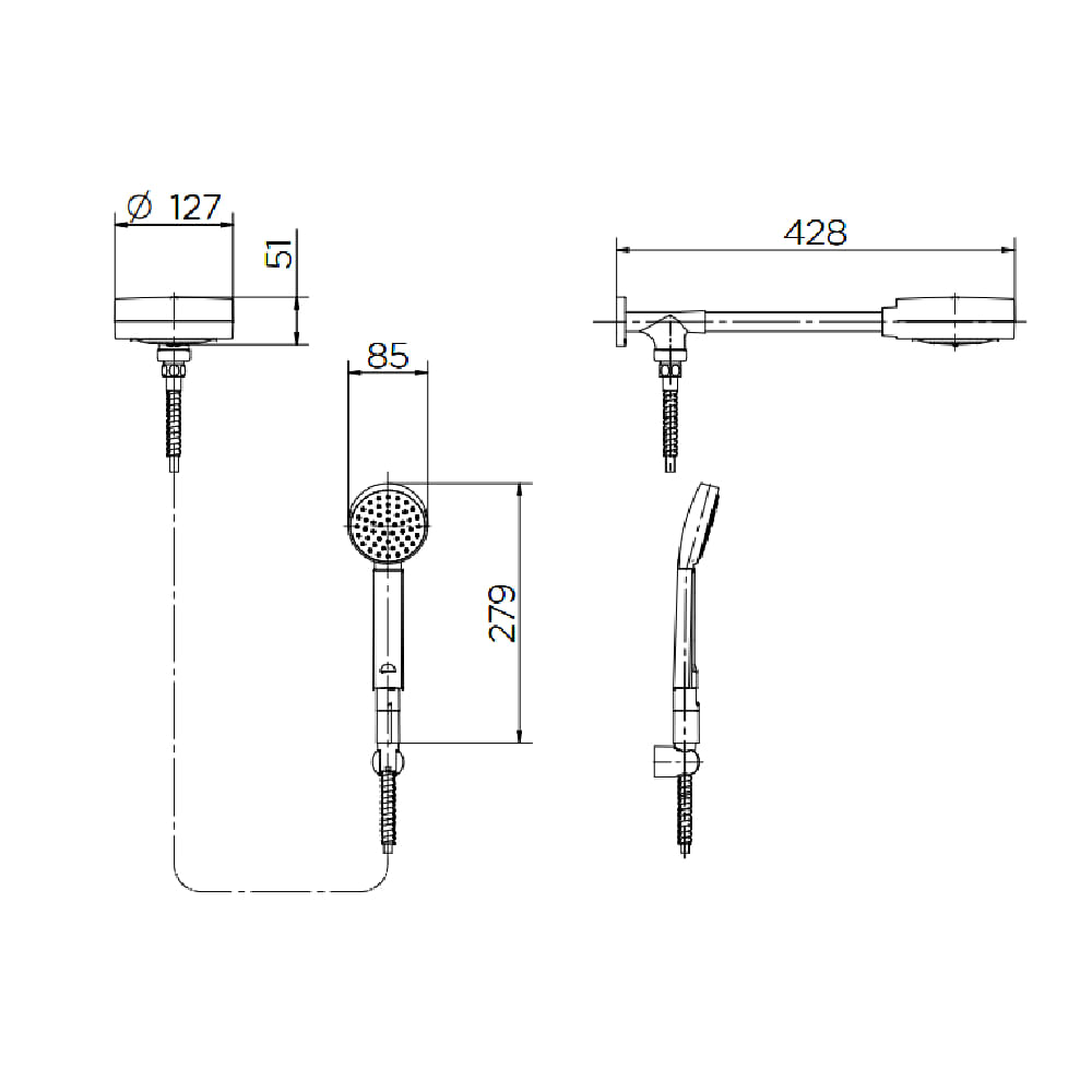 Chuveiro-de-Parede-com-Desviador-Technoshower-Cromado-Docol