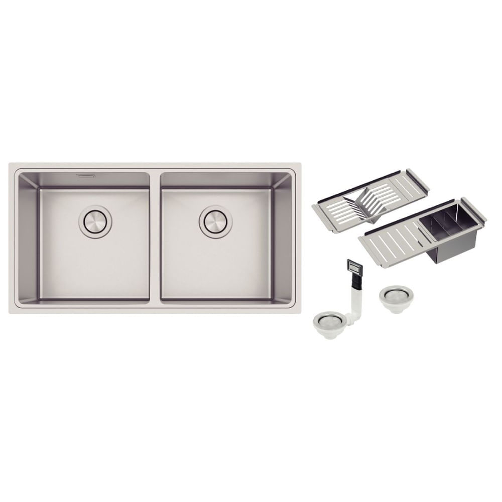 Cuba-Quadrum-2C-40-em-Aco-Inox-com-Acabamento-Scotch-Brite-com-Acessorios-Tramontina