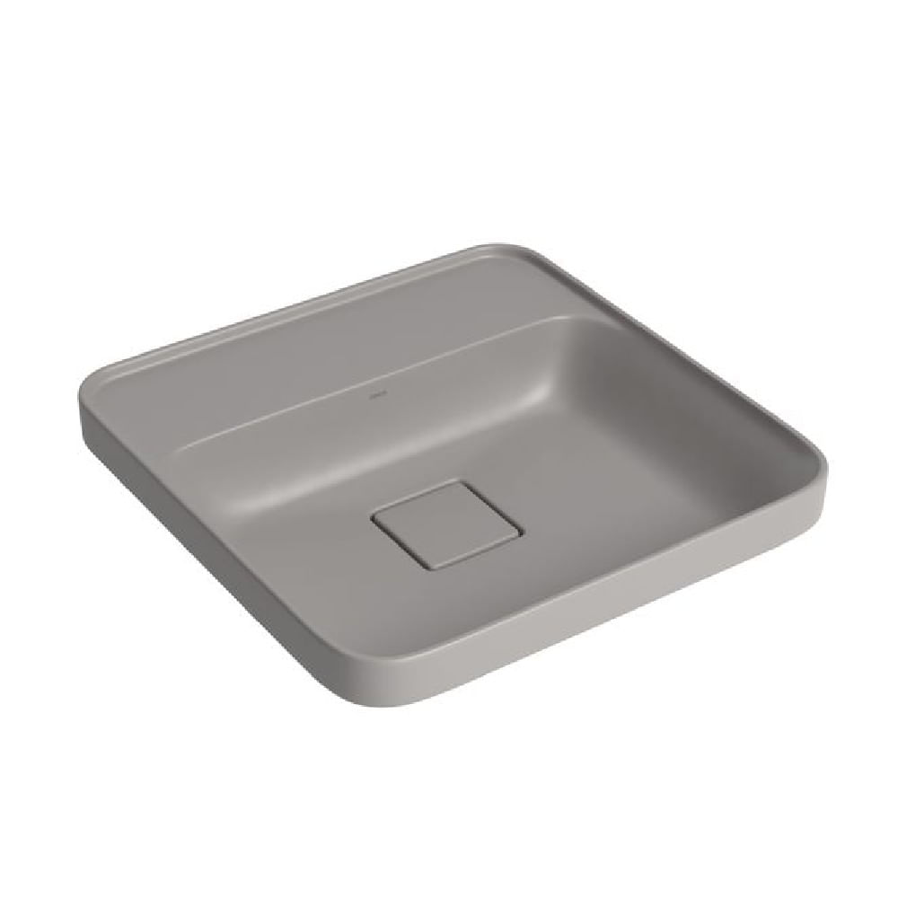 Cuba-de-Sobrepor-Quadrada-40cm-com-Mesa-Slim-Soft-Antracite-Deca