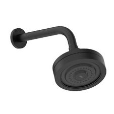 Chuveiro-com-Braco-de-Parede-Redondo-120mm-Master-Preto-Matte-Celite