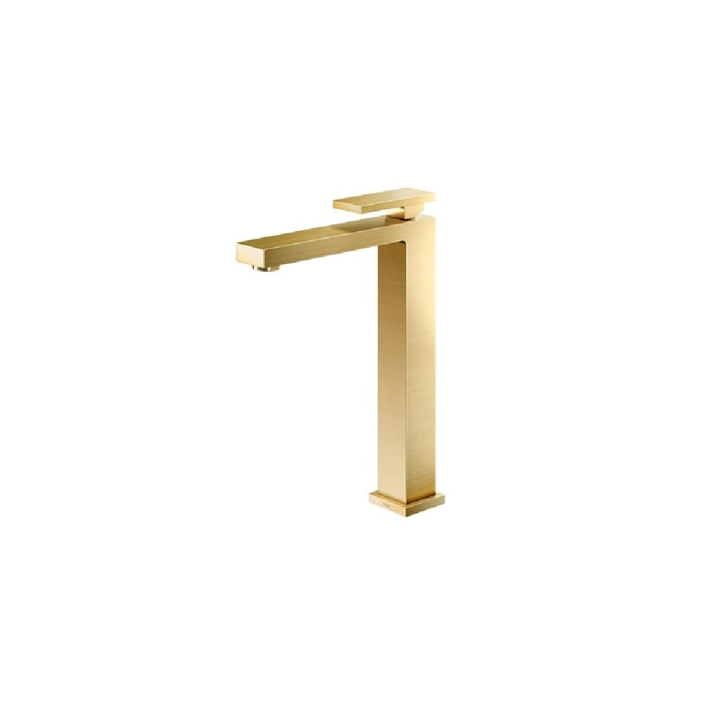 Torneira-para-Lavatorio-de-Mesa-Bica-Alta-New-Edge-Ouro-Polido-Docol