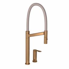 Misturador-Monocomando-para-Cozinha-de-Mesa-Bica-Movel-Colore-Red-Gold-e-Fendi-Deca