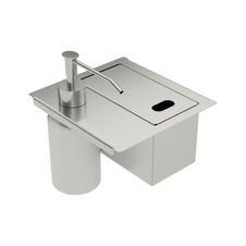 Porta-Esponja-com-Tampa-e-Dosador-de-Sabao-Liquido-em-Aco-Inox-Tramontina