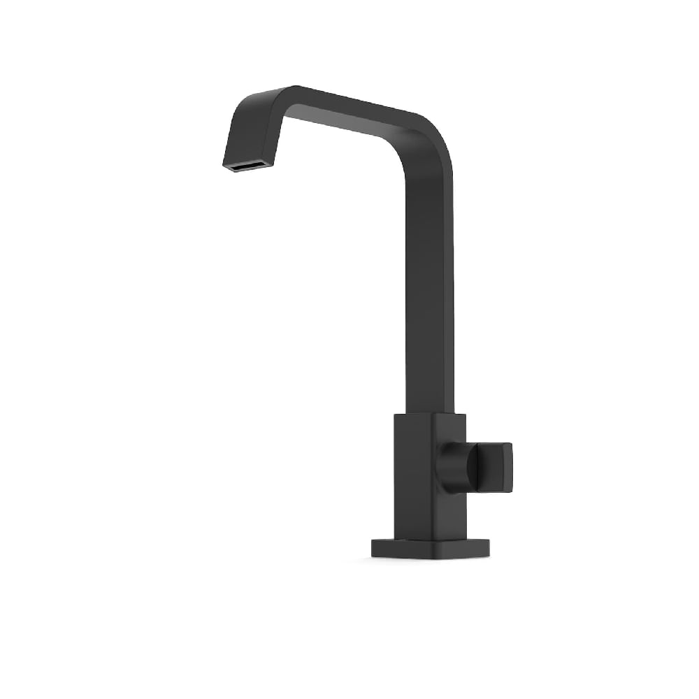 Torneira-para-Lavatorio-de-Mesa-Bica-Alta-Virtus-Black-Matte-Roca