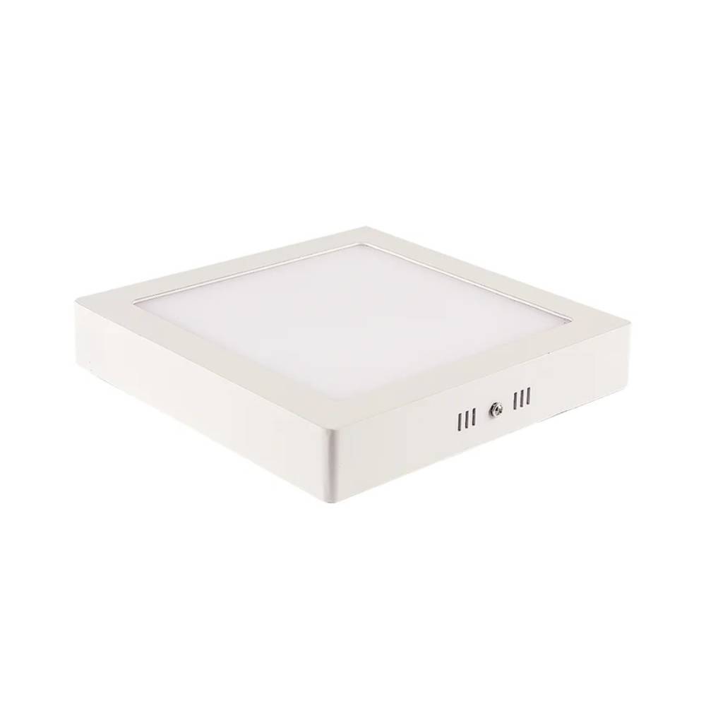 Plafon Led 18w 240v de Sobrepor Quadrada 3000k Amarela Blumenau