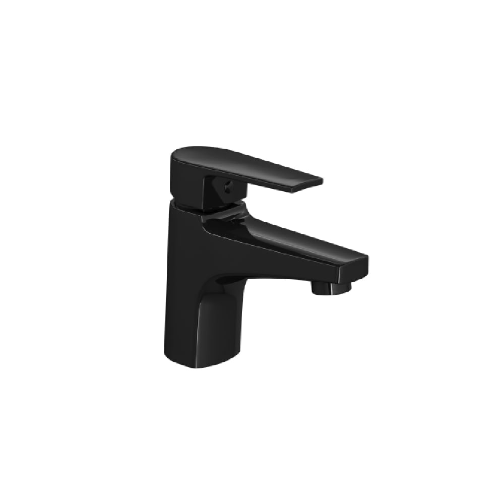 Misturador-Monocomando-para-Lavatorio-de-Mesa-Bica-Baixa-Level-Black-Matte-Deca