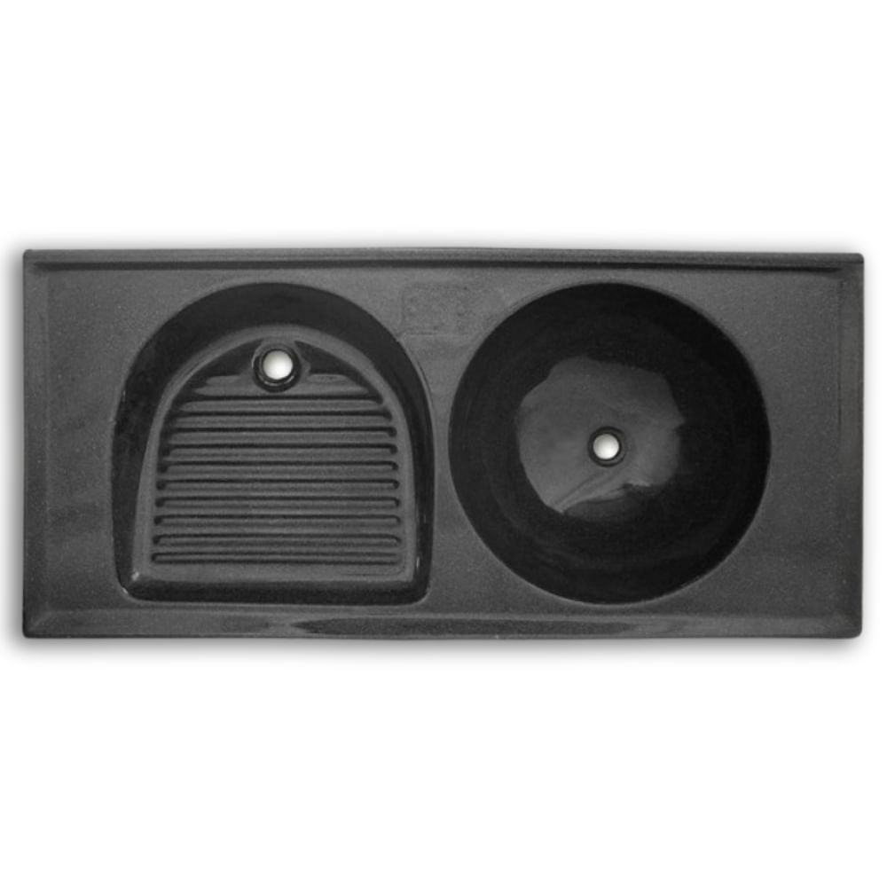 Tanque-Duplo-120x55cm-Classic-Grafite-Granitado-Fort-Marmore