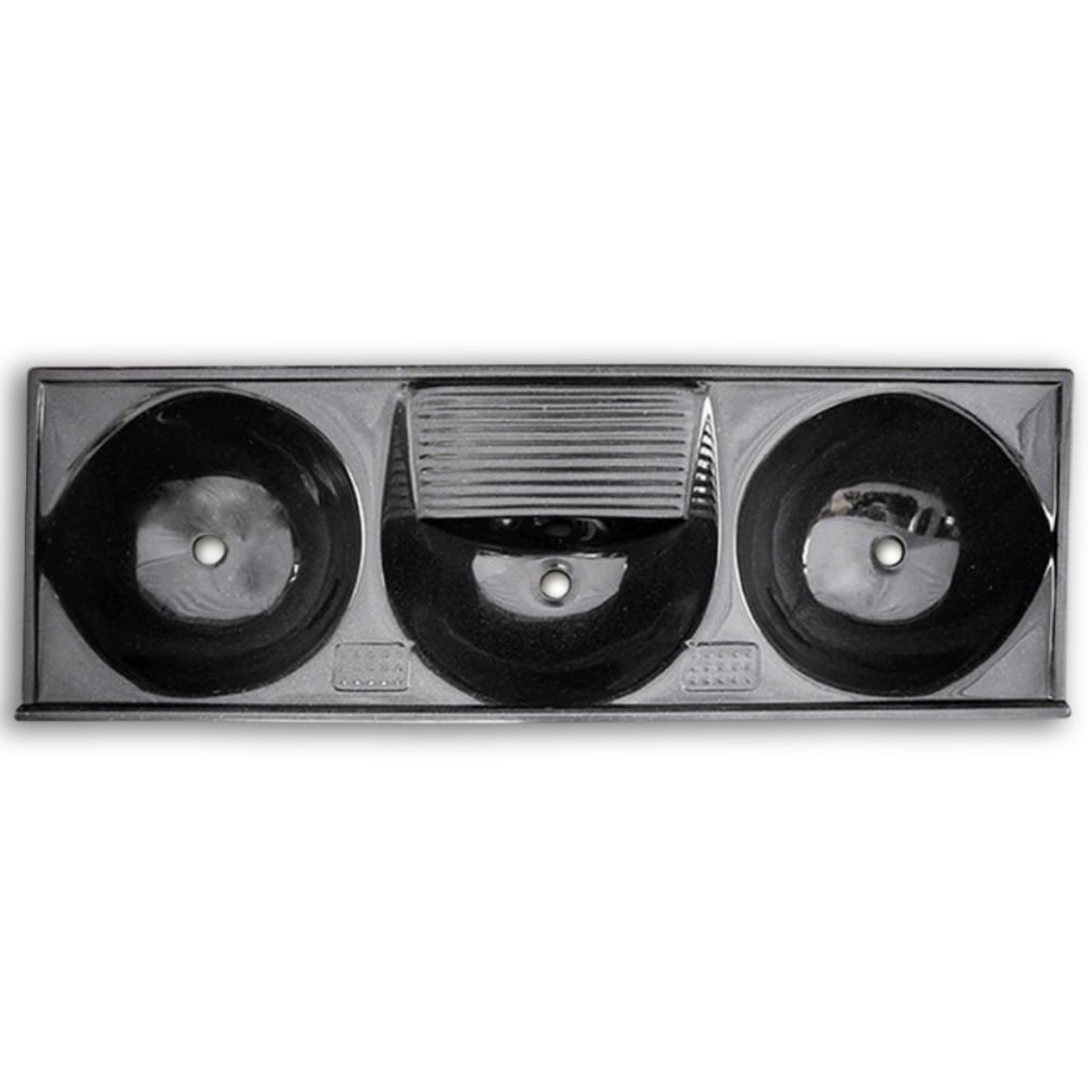Tanque-Triplo-155x55cm-Classic-Grafite-Granitado-Fort-Marmore