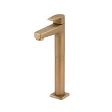 Torneira-para-Lavatorio-de-Mesa-Bica-Alta-Led-Dourado-Fosco-Perflex