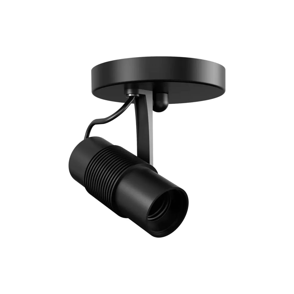 Spot-de-Sobrepor-Basic-Bulbo-11x42cm-Plastico-Preto-Fosco-Avant