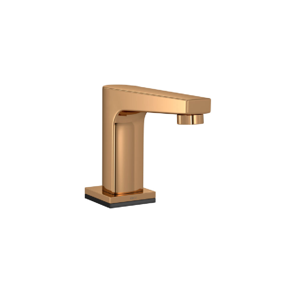 Torneira-para-Lavatorio-de-Mesa-Touchless-Bica-Baixa-Level-Sense-Red-Gold-Deca