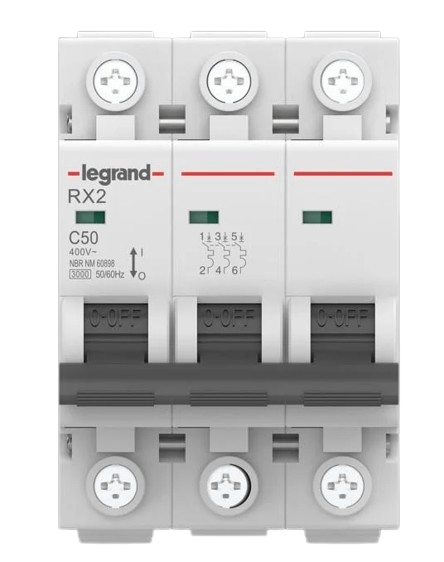 Disjuntor Tripolar 50A Rx2 3Ka Pial