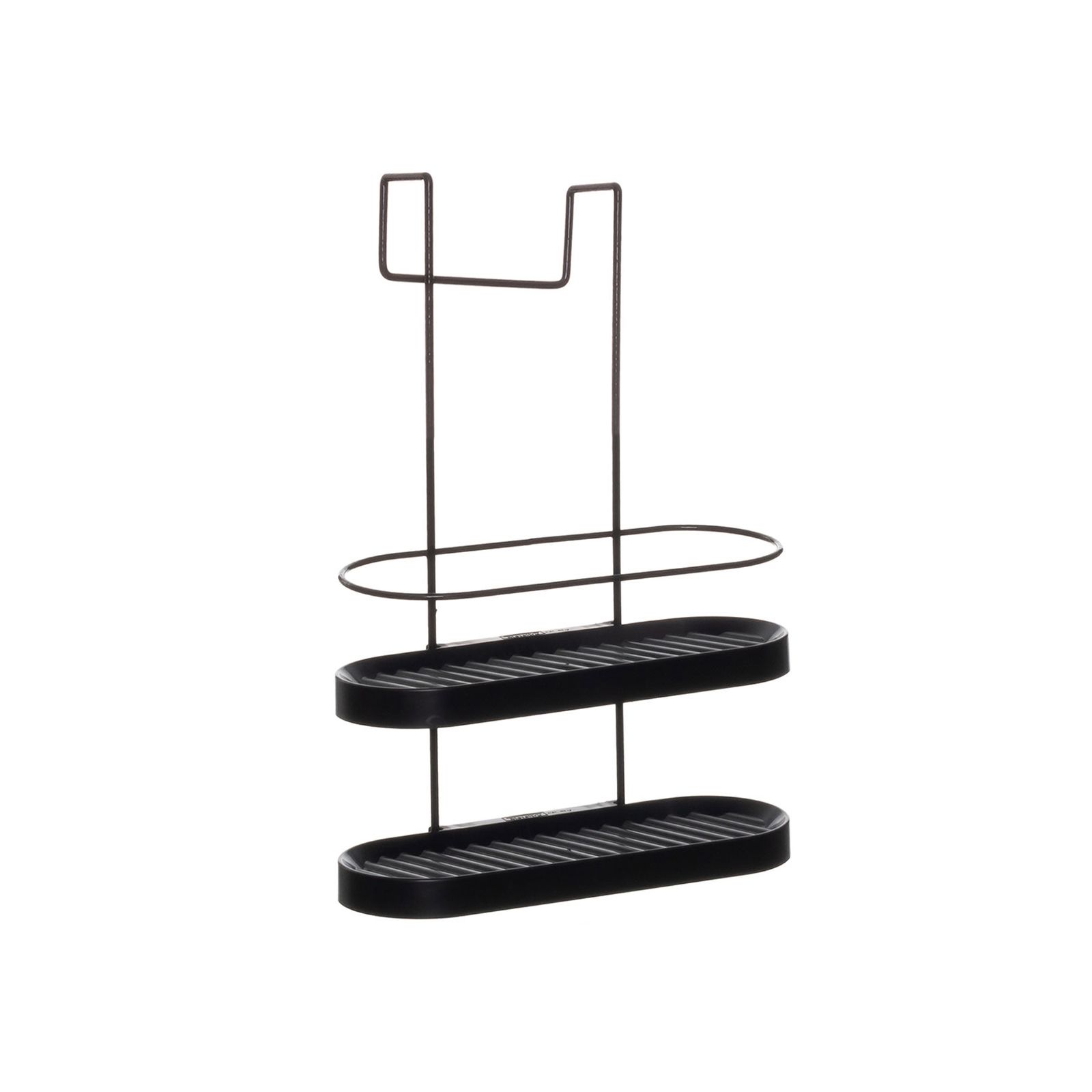 Porta Shampoo Duplo Box Wave Preto Metaltru
